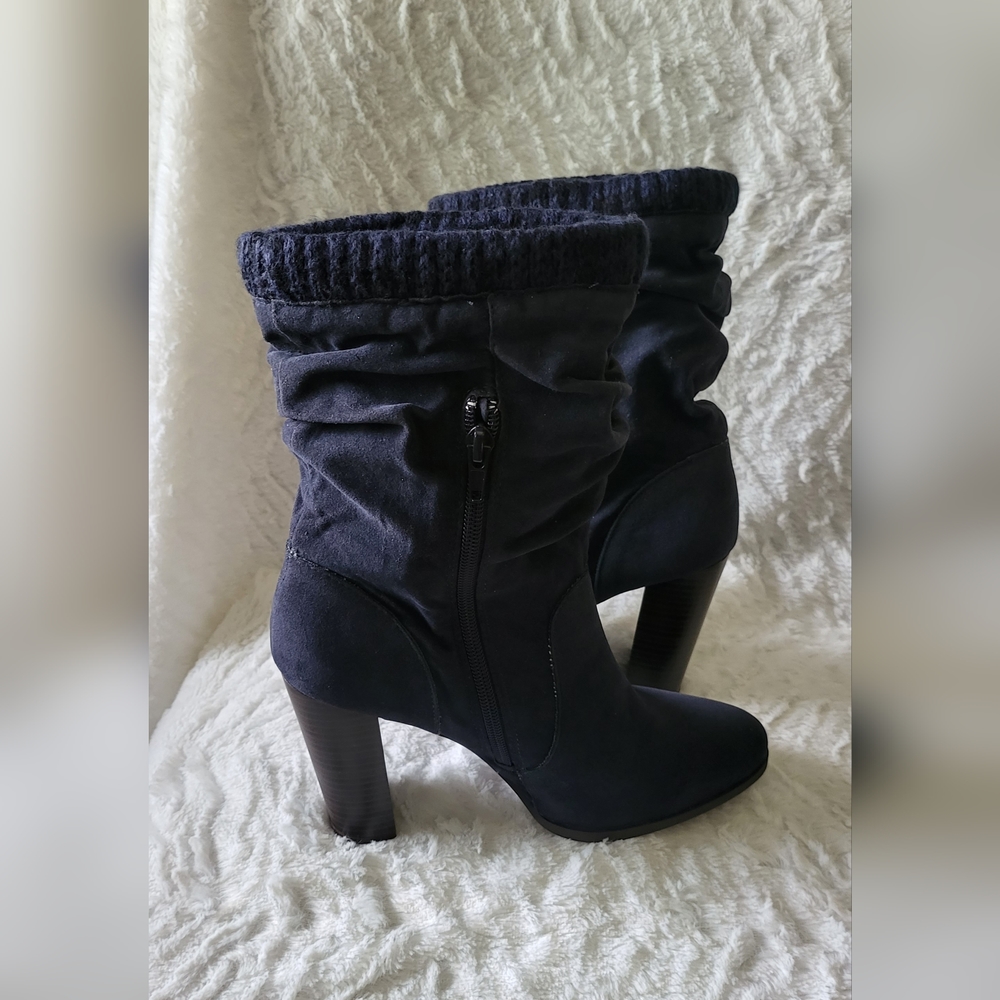 JustFab, Ingrid Boot, 8, Navy